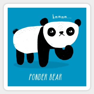 Ponder Bear Sticker